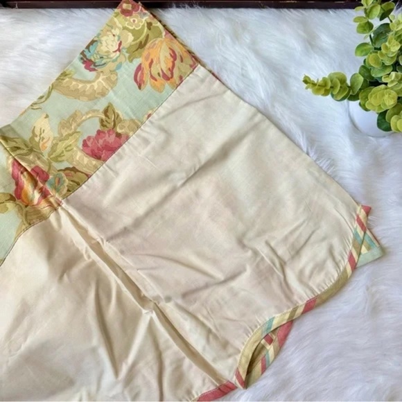 Waverly Spring Bling Vapor Scallop Window Valance Floral Shabby Chic - Picture 7 of 9